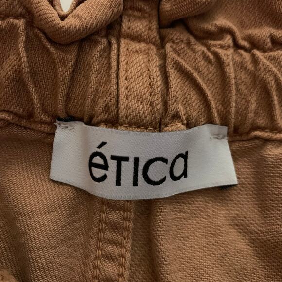 ETICA Pants Wade Relaxed Trouser High Rise Relaxed Leg‎ Elastic Paper Bag Waist - Picture 12 of 15